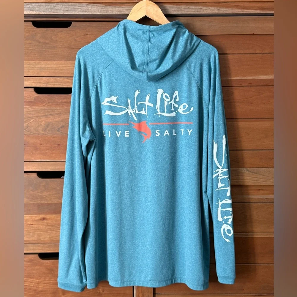 Salt Life Live Salty SLX Hoodie Size XL - Picture 2 of 4